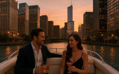 Architecture & champagne – croisière privée à Chicago